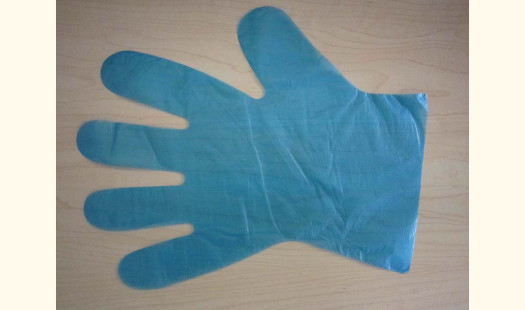 Disposable Polythene Food Grade Gloves - Medium Blue - 100 pack